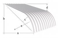 Corrugated curving sheets - bullnose forming