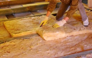 Blanket Insulation Being Installed in Queensland