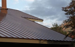 Textured metal roof