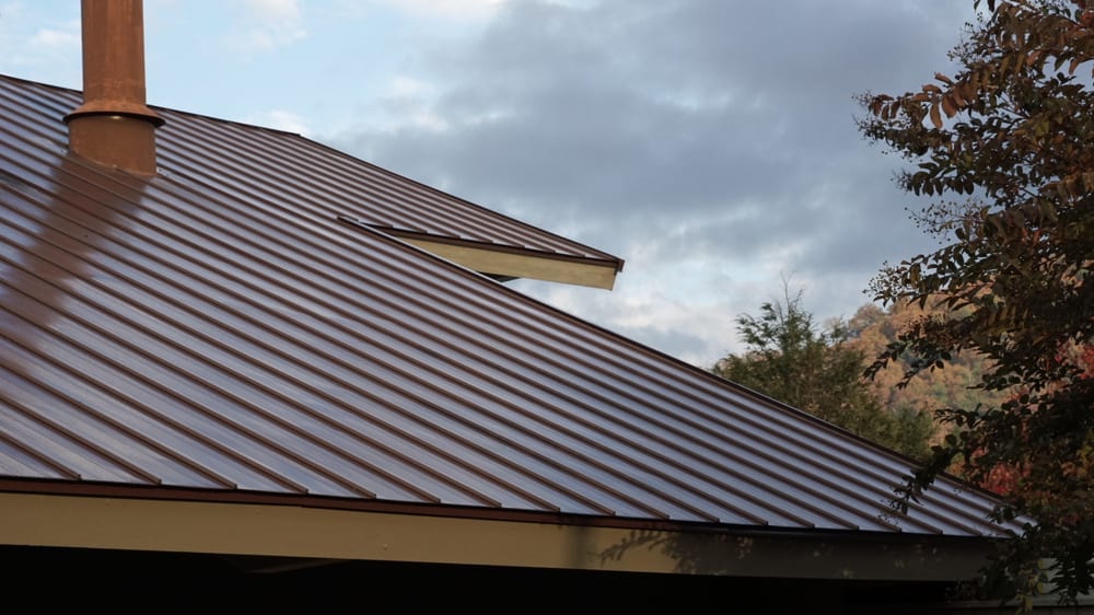 Textured metal roof
